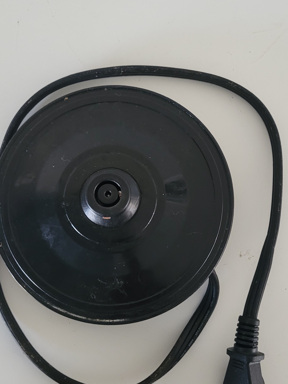 Black Electric Kettle Base Power Cord for Laptops & Small Appliances